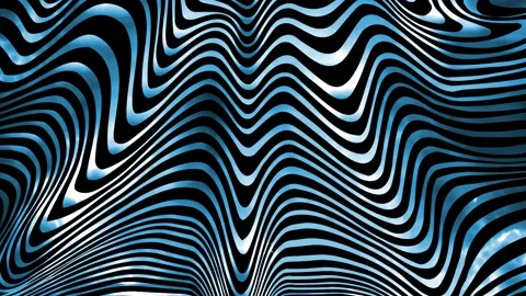 Funky Retro Lines and Shapes Animation | 70s-80s Abstract Background Loop Stock Footage 313863053