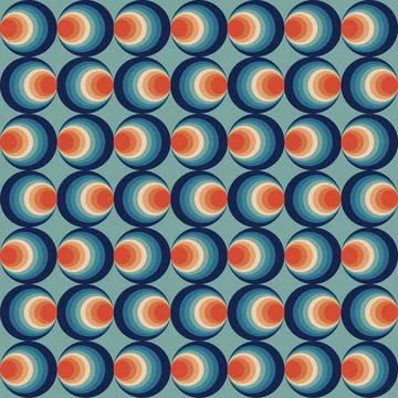 Funky seamless pattern, Abstract Vector geometric  pattern Design Stock Illustration