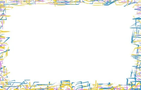 Funky Splurge Border I Stock Illustration