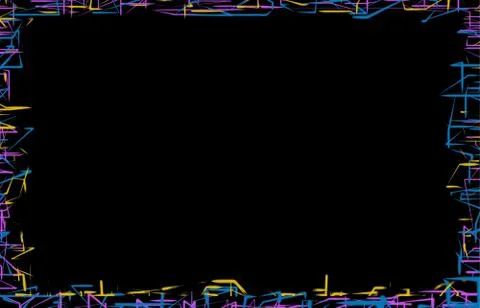 Funky Splurge Border II Stock Illustration
