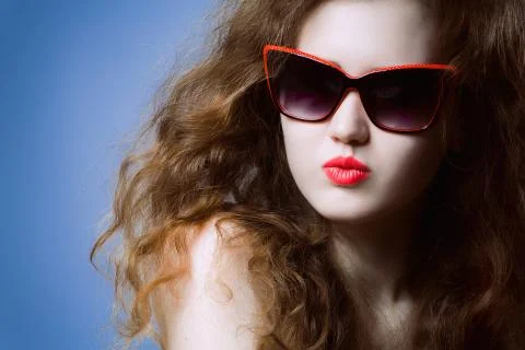 Funky summer portrait Stock Photos