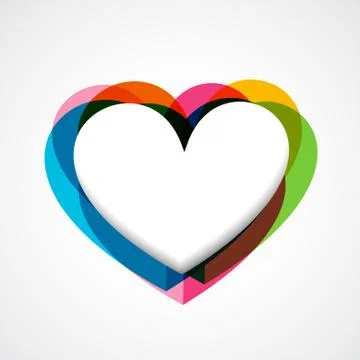 Funky vector heart Stock Illustration