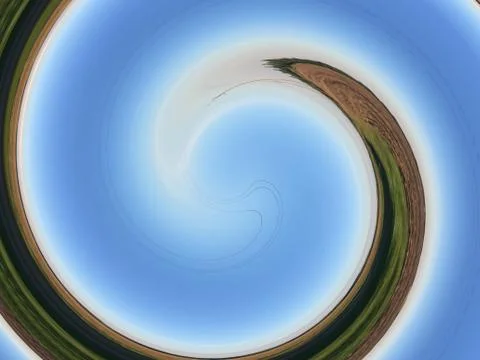 Funnel abstract pattern. Swirl, spiral, multi-colored pattern as a background Illustrazione stock