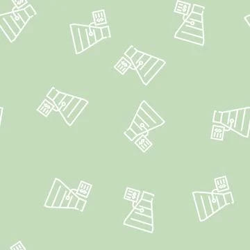 Funnel business intelligence filtration system line vector seamless pattern イラスト素材