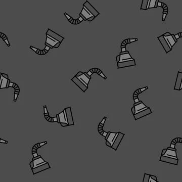 Funnel car repair tool vector seamless pattern Stock Illustration
