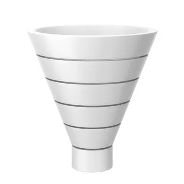 Funnel chart Stock Illustration