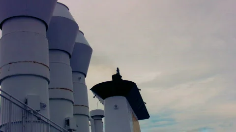 Funnel On The Ferry  Video stock 499677