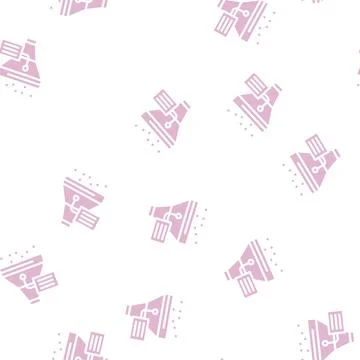 Funnel filter data science glyph vector seamless pattern イラスト素材