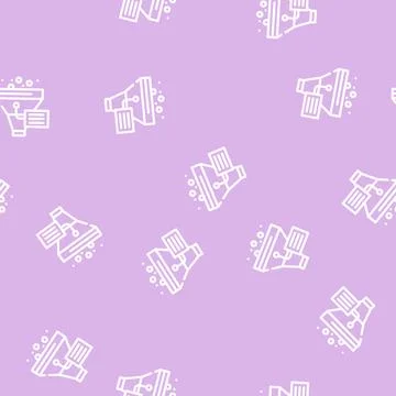 Funnel filter data science line vector seamless pattern イラスト素材