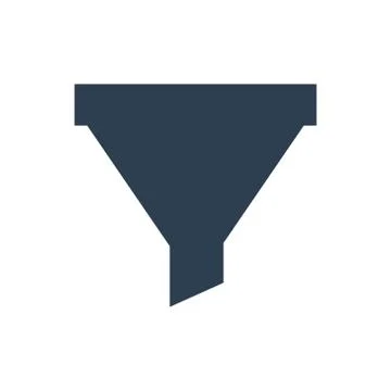 Funnel filter icon Stock Illustration
