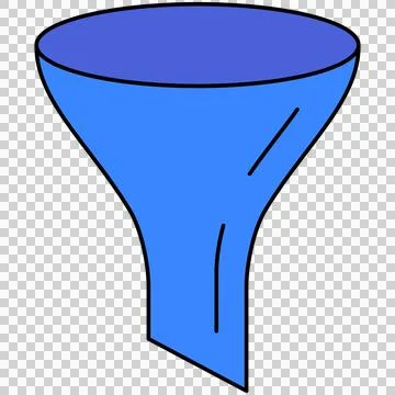 Funnel filter Illustrazione stock