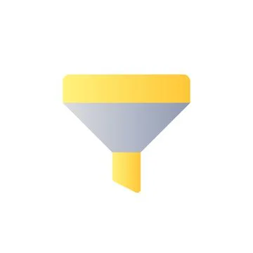 Funnel flat gradient color ui icon 스톡 일러스트