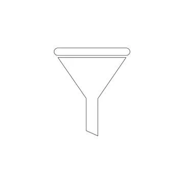 Funnel. flat vector icon Stock Illustration