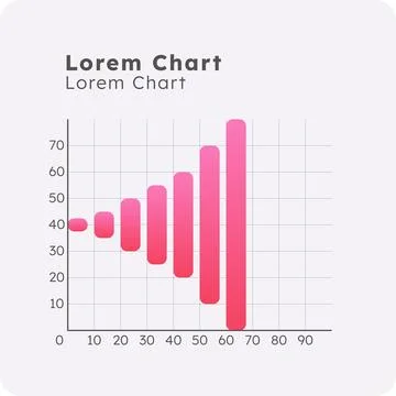 Funnel horizontal infographic chart template 스톡 일러스트
