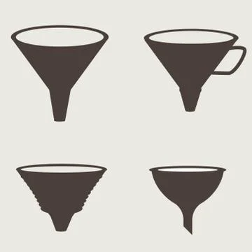 Funnel icon 스톡 일러스트