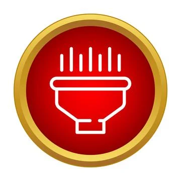 Funnel icon processing data information sorting system Stock Illustration