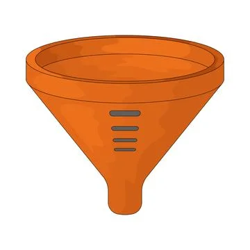 Funnel illustration Illustrazione stock