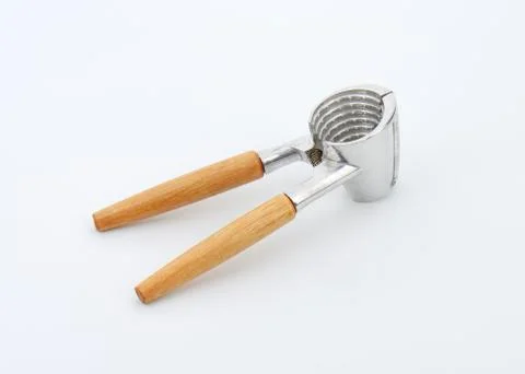 Funnel-shaped nutcracker designed for cracking walnuts Stock Photos