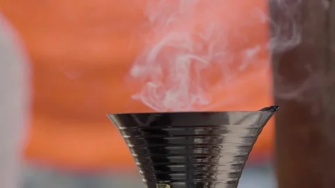 Funnel with Smoke Stock Footage 317781928