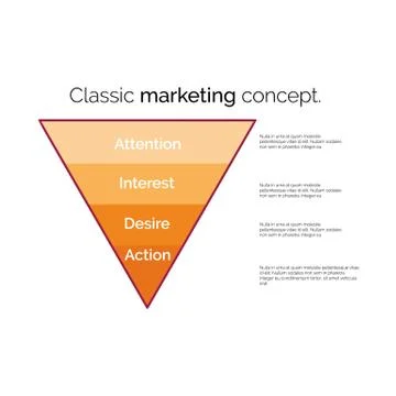 Funnel symbol. Template for marketing, conversion or sales Illustrazione stock
