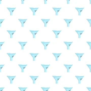 Funnel tool repeating pattern for science and kitchen concepts Stock Illustration