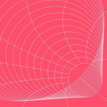 Funnel vortex wireframe grid abstract cyber pink background vector illustration Stock Illustration