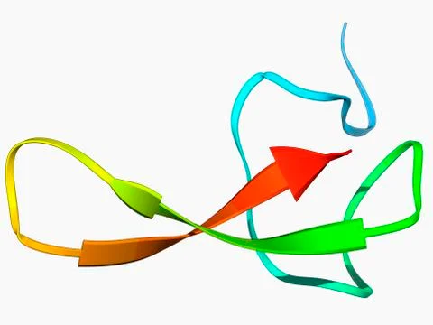 Funnel-web spider toxin molecule Stock Illustration