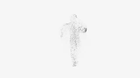 A funny 3D animated character dancing with swords while water splashes Stock-Footage 333645119