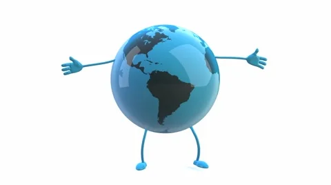 Funny 3d earth Stock Footage 882843
