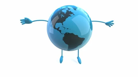 Funny 3d earth Stock Footage 882845