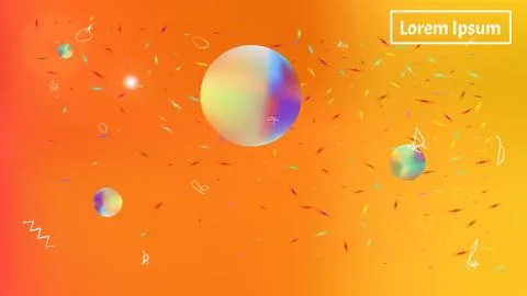 Funny abstract space background picture color. Stock Illustration