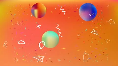 Funny abstract space background picture colorful. Stock Illustration