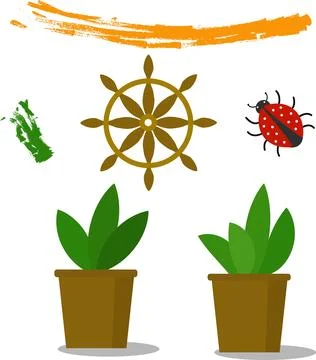 Funny abstraction on a white background Stock Illustration