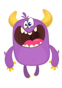 Funny alien character. Vector illustration Stock Illustration