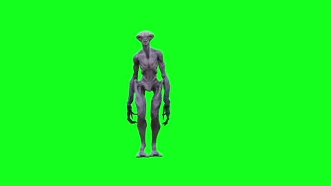 Funny Alien dancing. green screen animation. Stock Footage 264760187