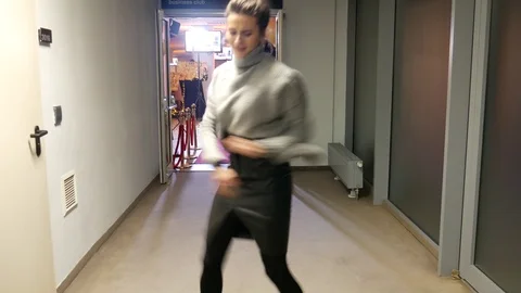 Funny and interesting dance Stock Footage 100594493