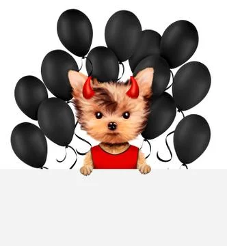 Funny animal Devil. Halloween and Evil concept Stock Illustration