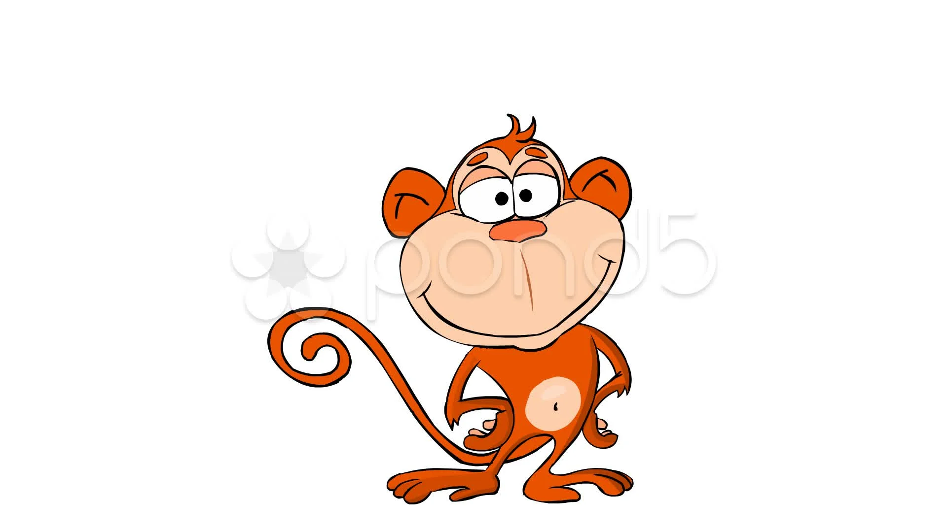animated crazy looking monkey