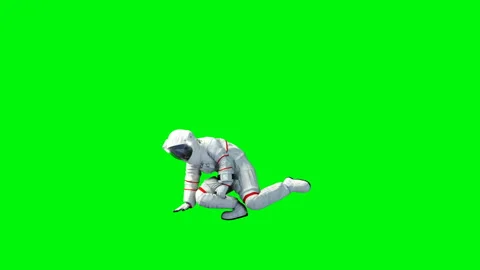 Funny astronaut dancing . Green screen. Realistic 4k animation. Vidéo 88720772