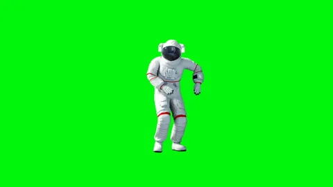 Funny astronaut dancing . Green screen. Realistic 4k animation. 스톡 동영상 88720879