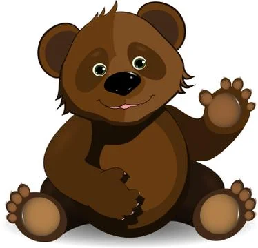 Funny bear Stock Illustration