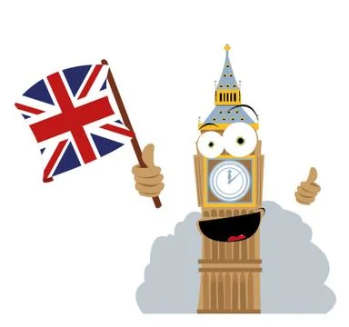 Funny Big Ben Stock Illustration