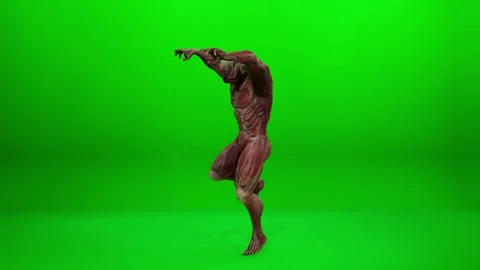Funny Bio-Mutant Dance VFX Asset Stock Footage 319821815