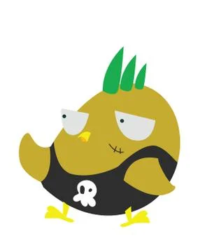 Funny bird Stock Illustration