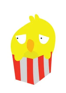 Funny bird Stock Illustration