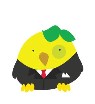 Funny bird Stock Illustration