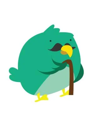 Funny bird Stock Illustration