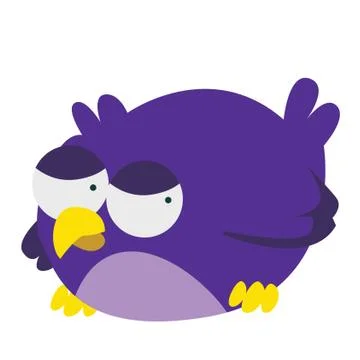 Funny bird Illustrazione stock