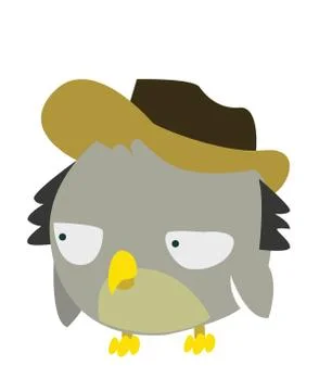 Funny bird Stock Illustration