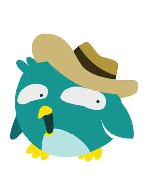 Funny bird Stock Illustration